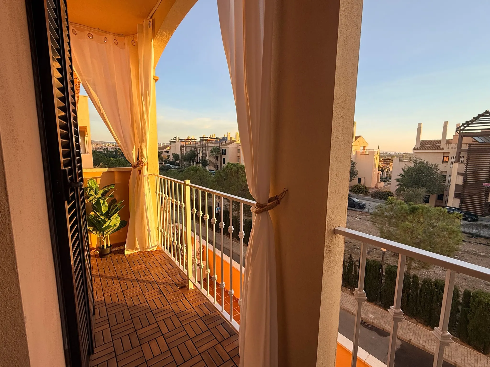 Balcon de l'appartement à Hacienda del Álamo