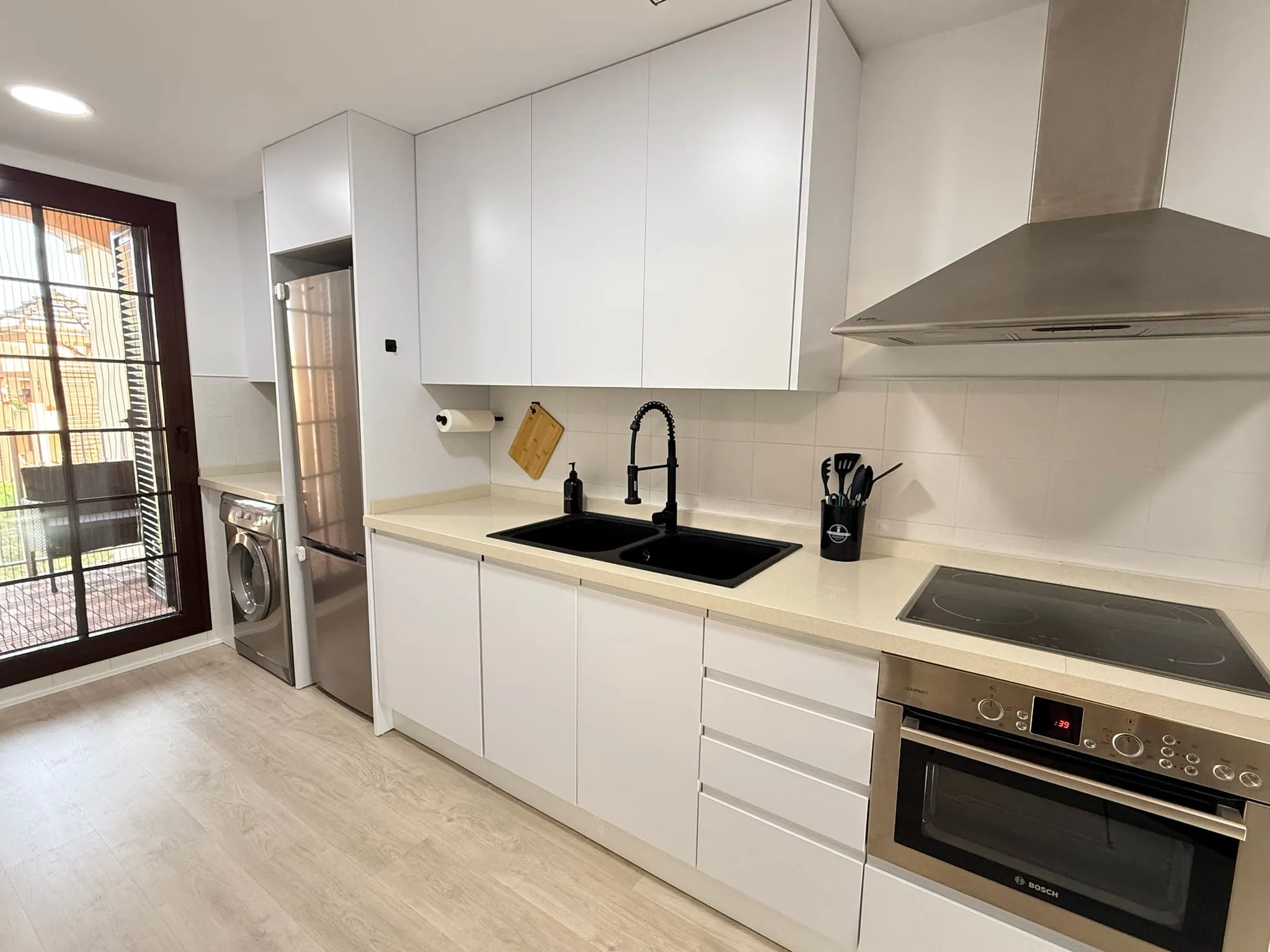 Cuisine de l'appartement à Hacienda del Álamo